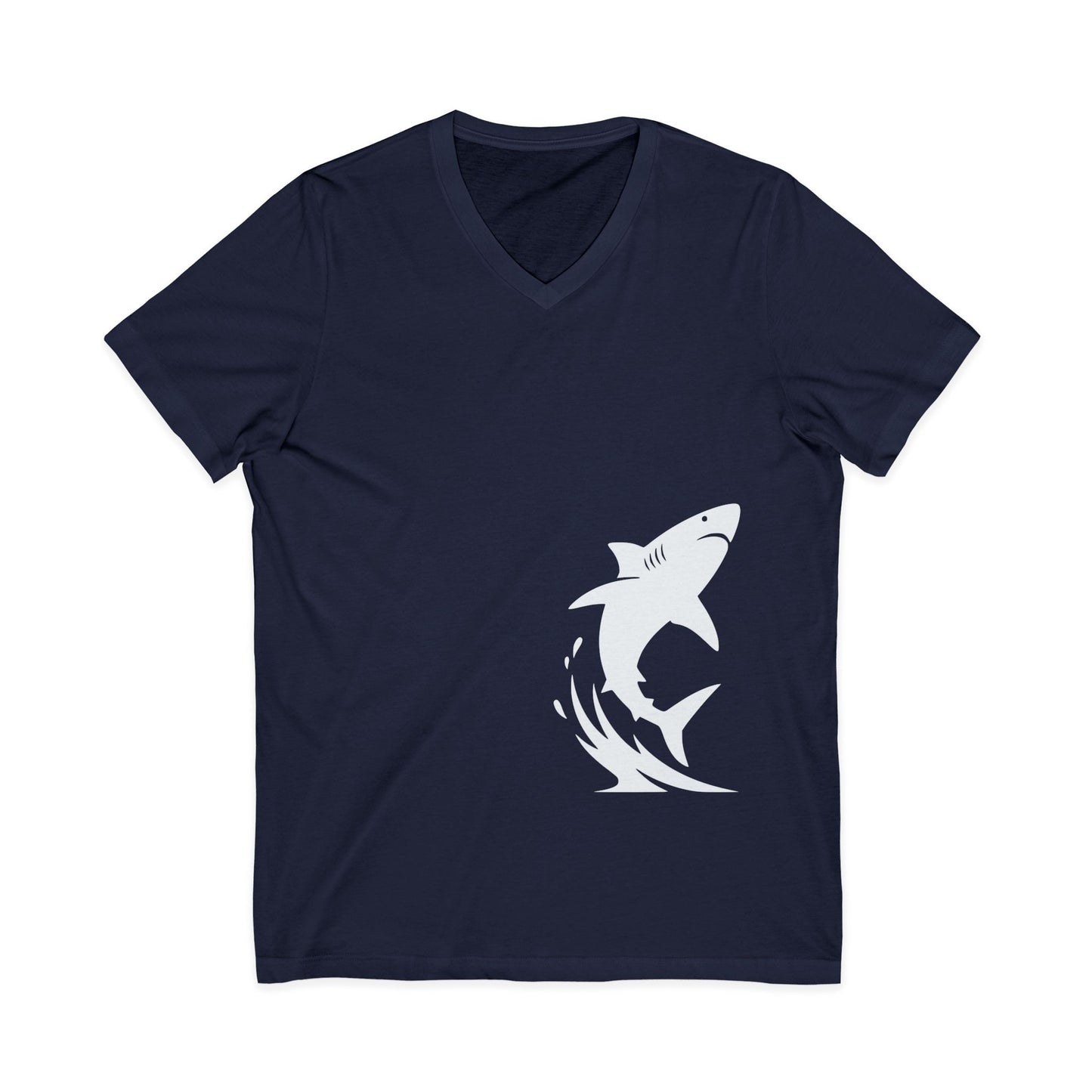 •V• Shark V-Neck Tee - Breach White