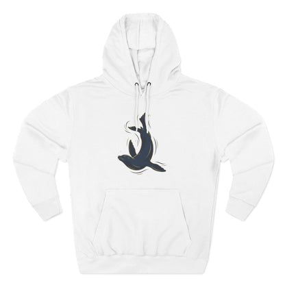 Sea Lion & Marlin Pullover Hoodie - SK Variation (Front & Back Image)