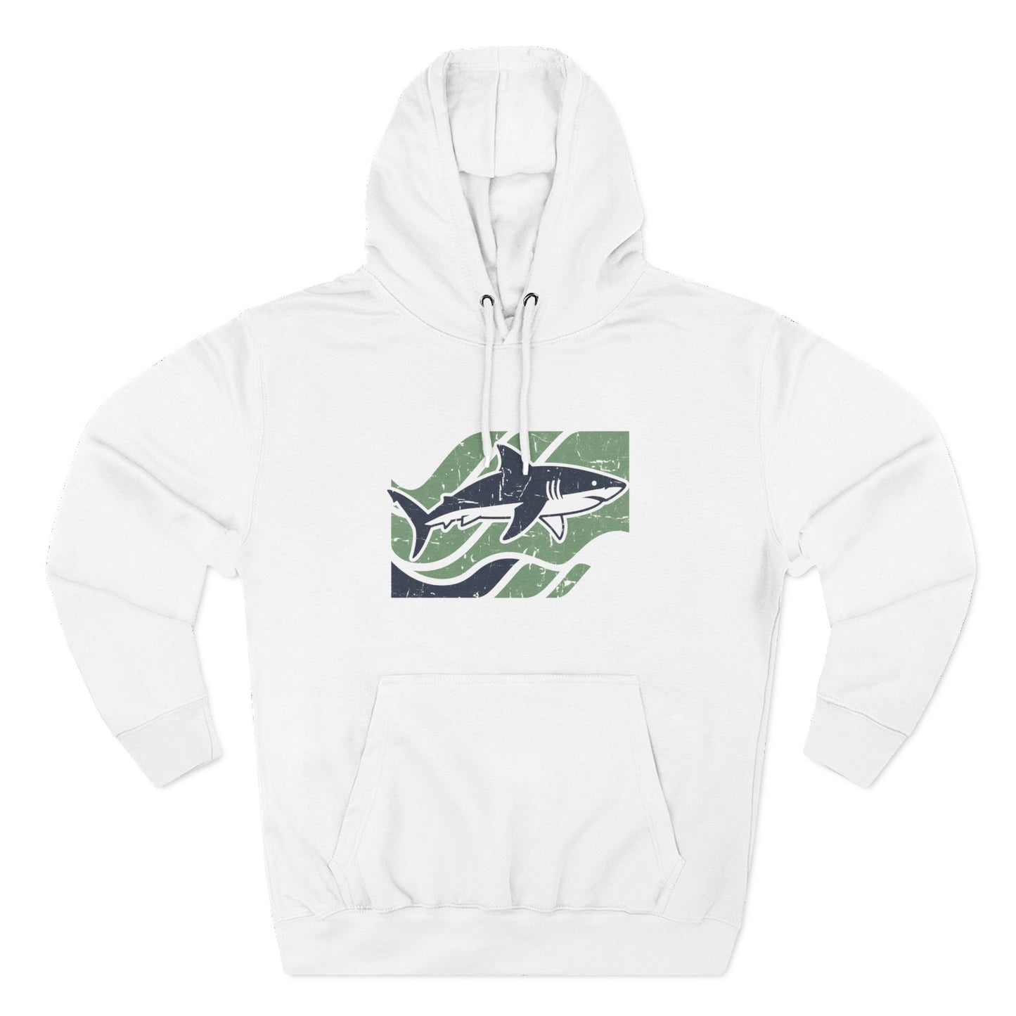 Shark Pullover Hoodie - Retro Shark