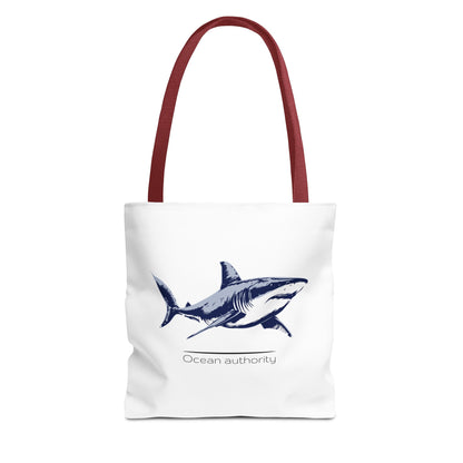Shark Tote Bag — 'Ocean Authority' & 'Unleash Your Shark' Printed Tote