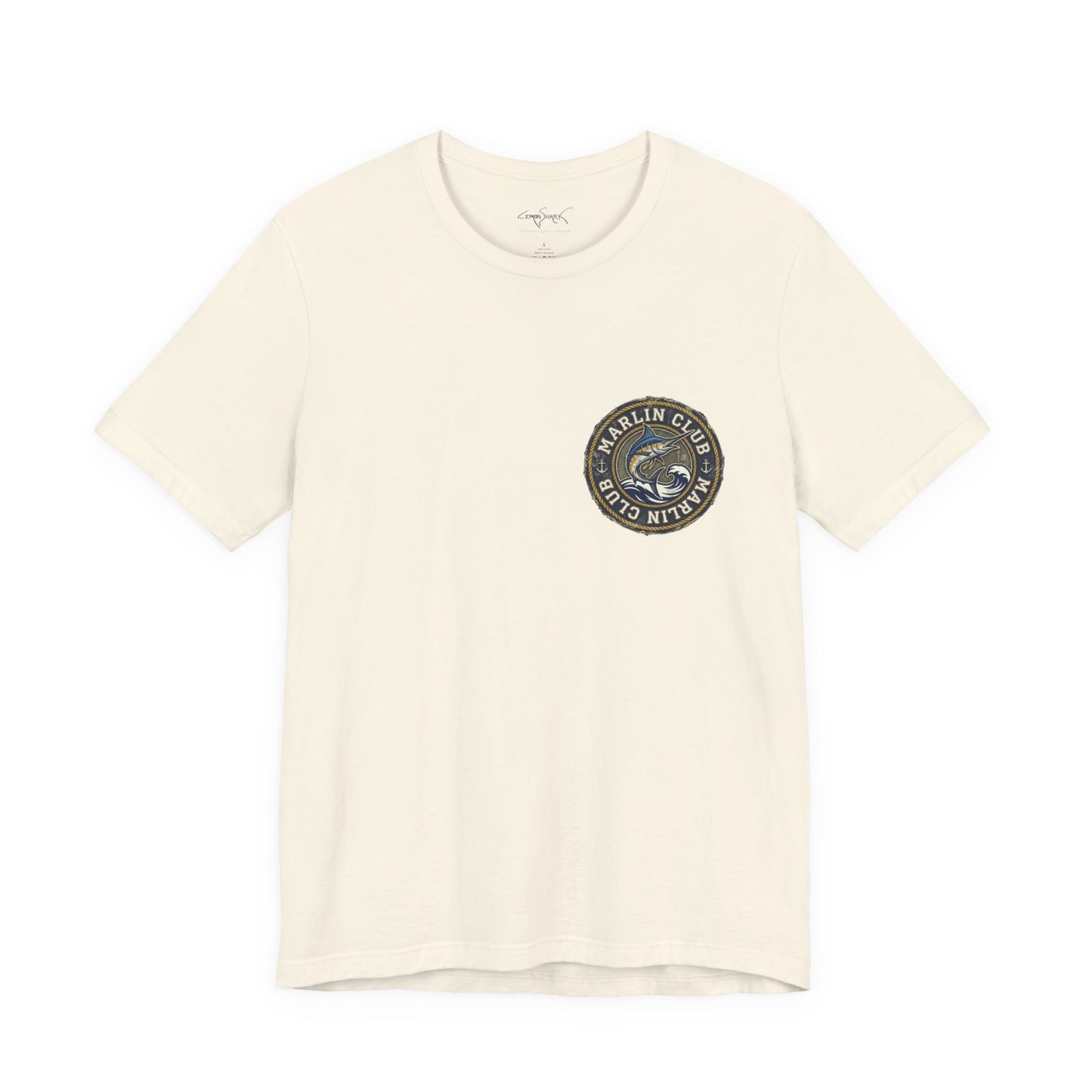 Marlin Club Tee - Back Image (Small Badge on Front)