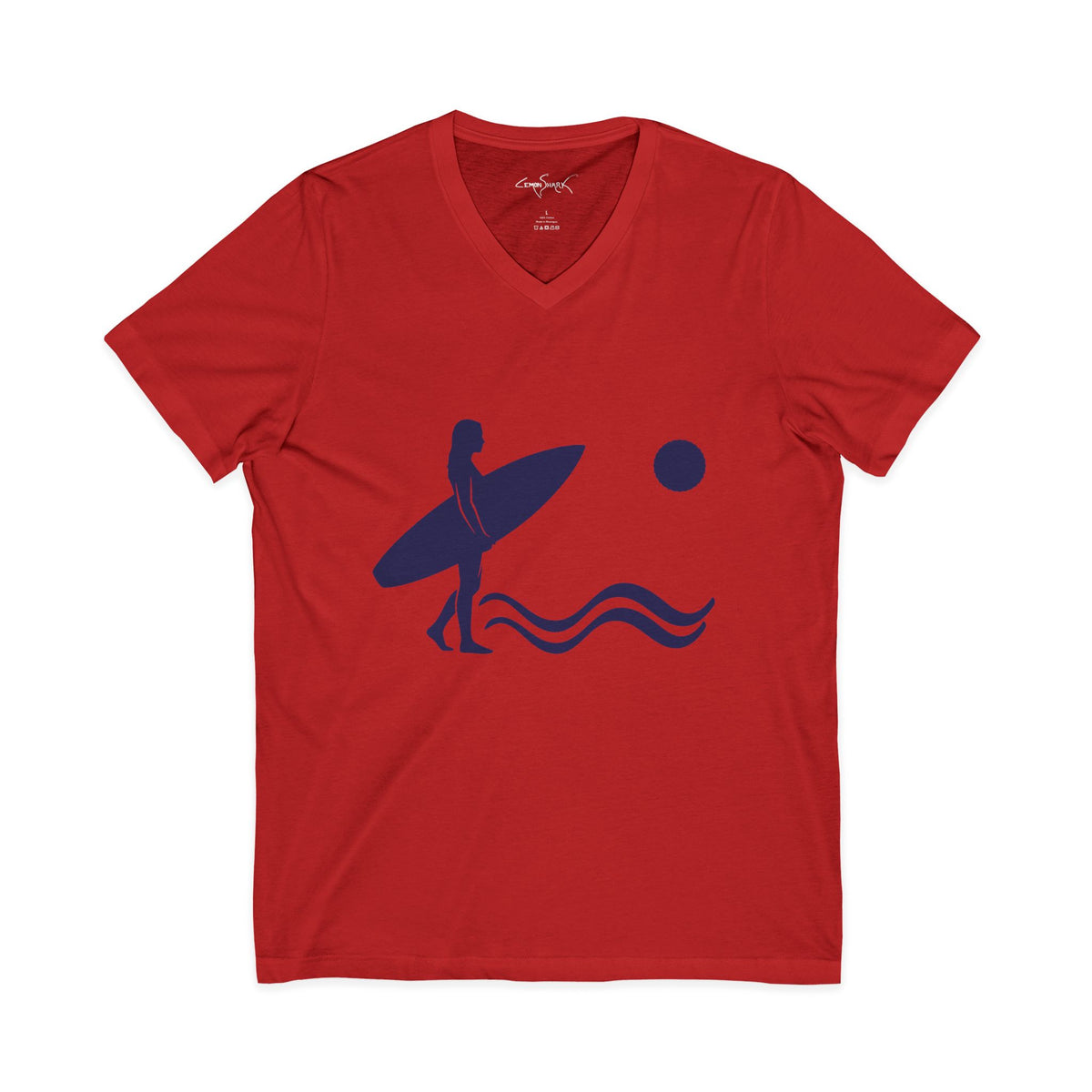 •V• Surfer V-Neck Tee - Silhouette