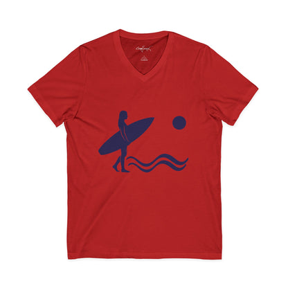 •V• Surfer V-Neck Tee - Silhouette
