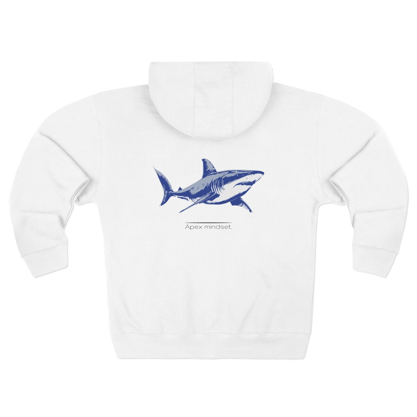 Great White Shark "Apex mindset" Graphic Unisex Comfort Zip Hoodie