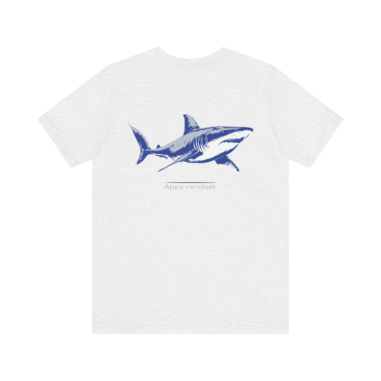 Great White Shark "Apex Mindset" Graphic Unisex Jersey Tee, (graphic on back)