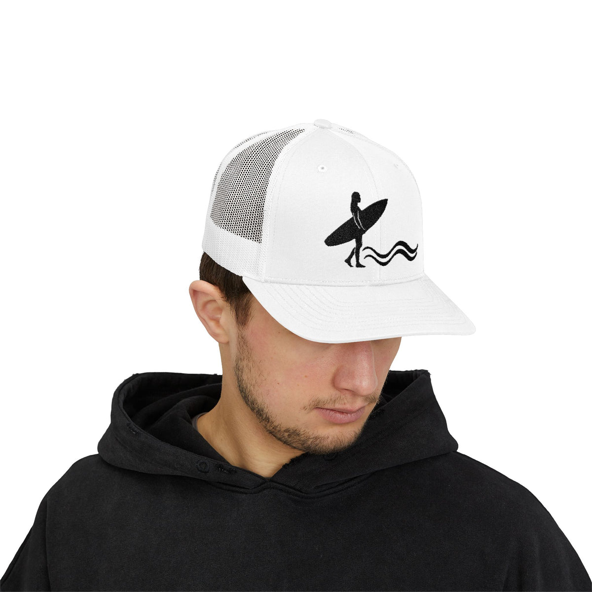 Surfer Silhouette Snapback Hat