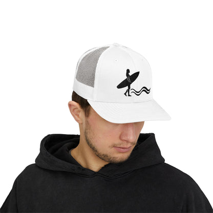 Surfer Silhouette Snapback Hat