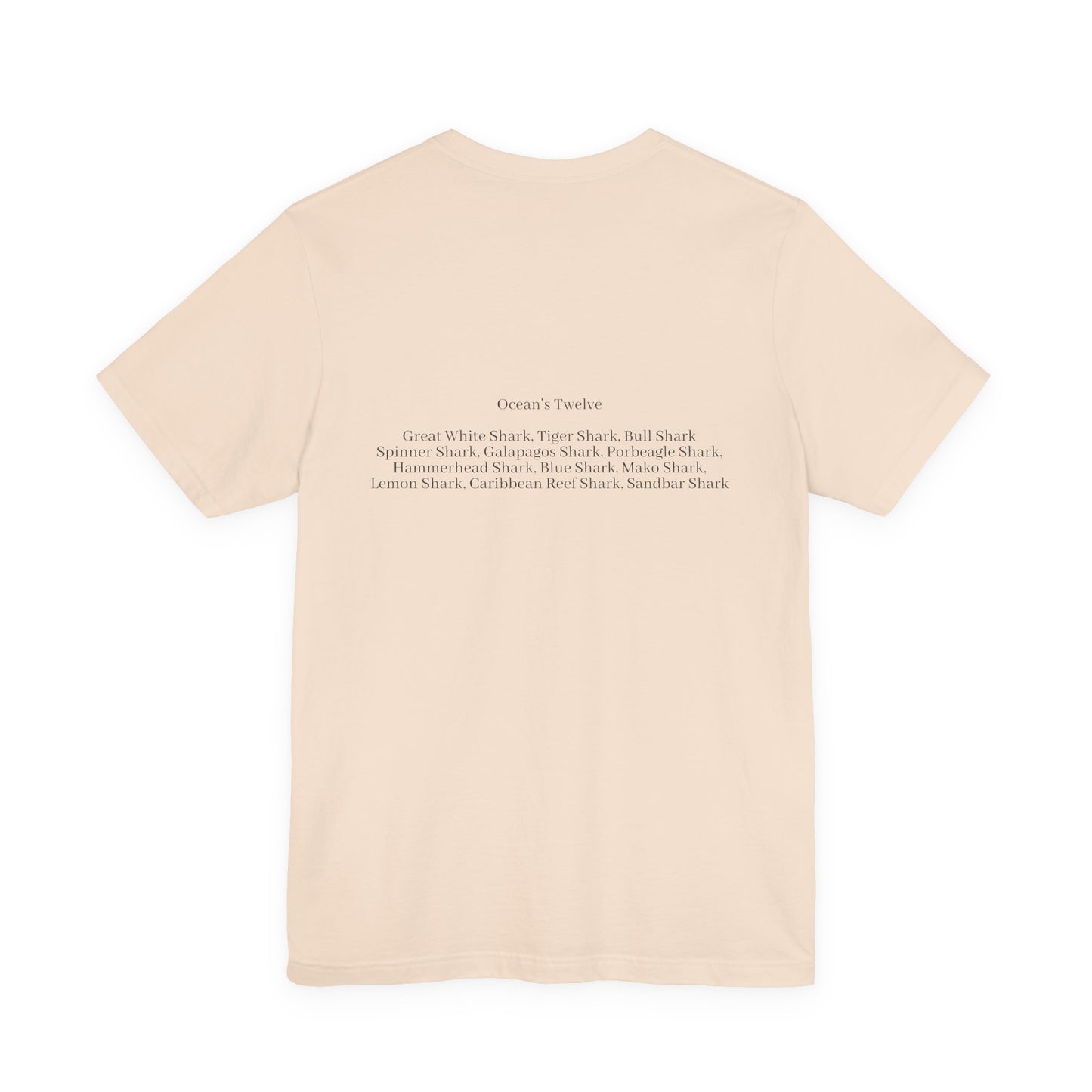 Shark Tee - Ocean's Twelve (Shark List on Back)