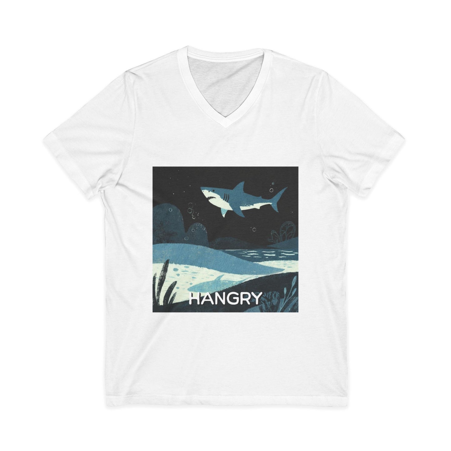 •V• Shark V-Neck Tee - Hangry