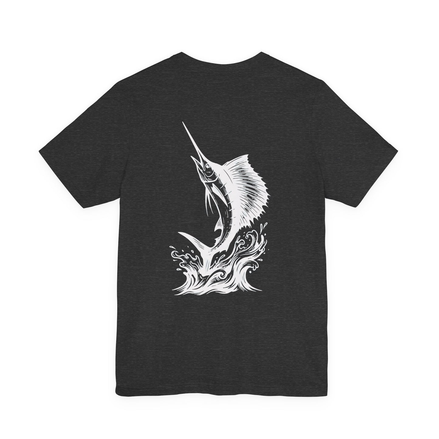 Sailfish Tee - Sailfish Club Inverted Leap (Badge on Front)