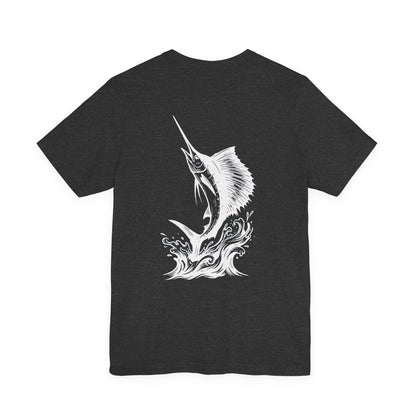 Sailfish Tee - Sailfish Club Inverted Leap (Badge on Front)