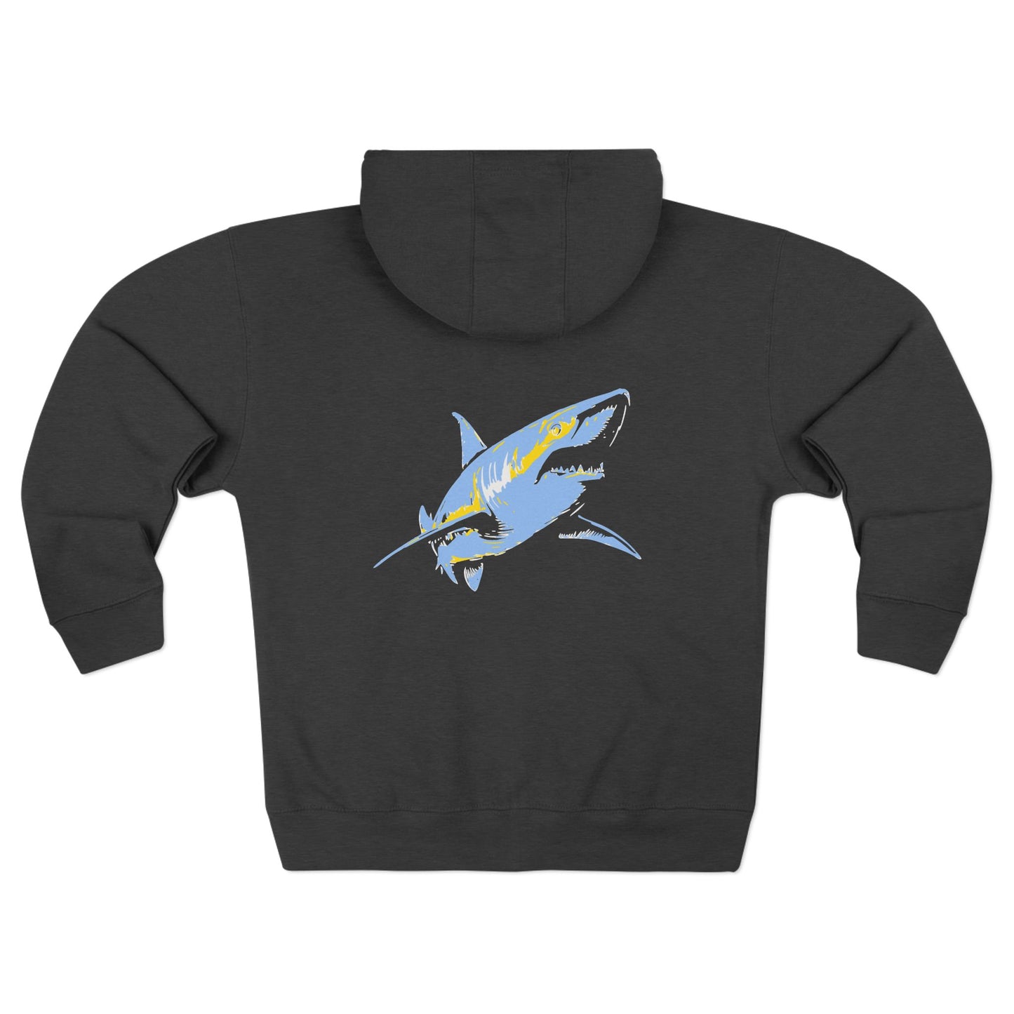 Shark Zip Hoodie - Blue Shark Solo