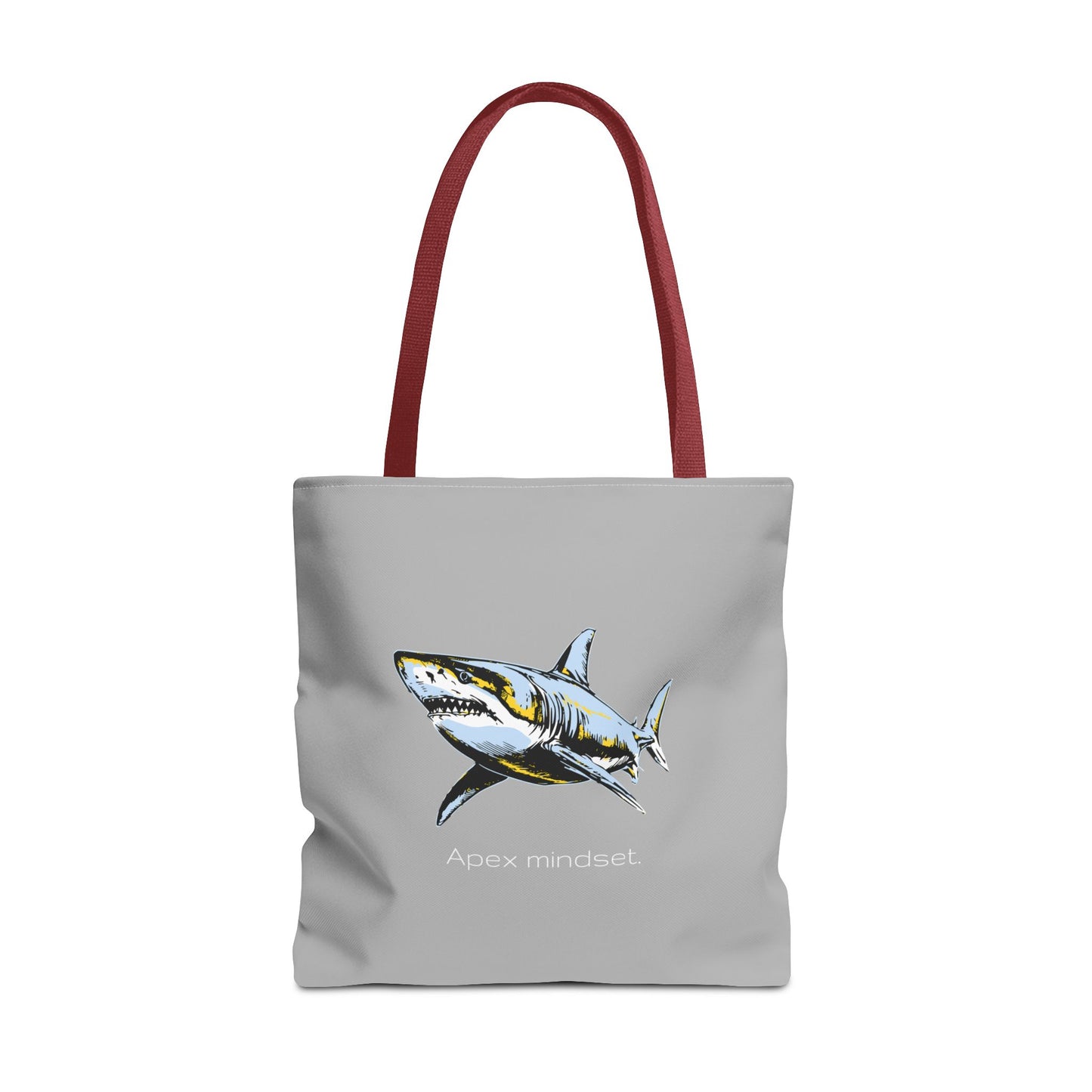 Shark Tote Bag - "Apex Mindset" Graphic Ocean Shopper