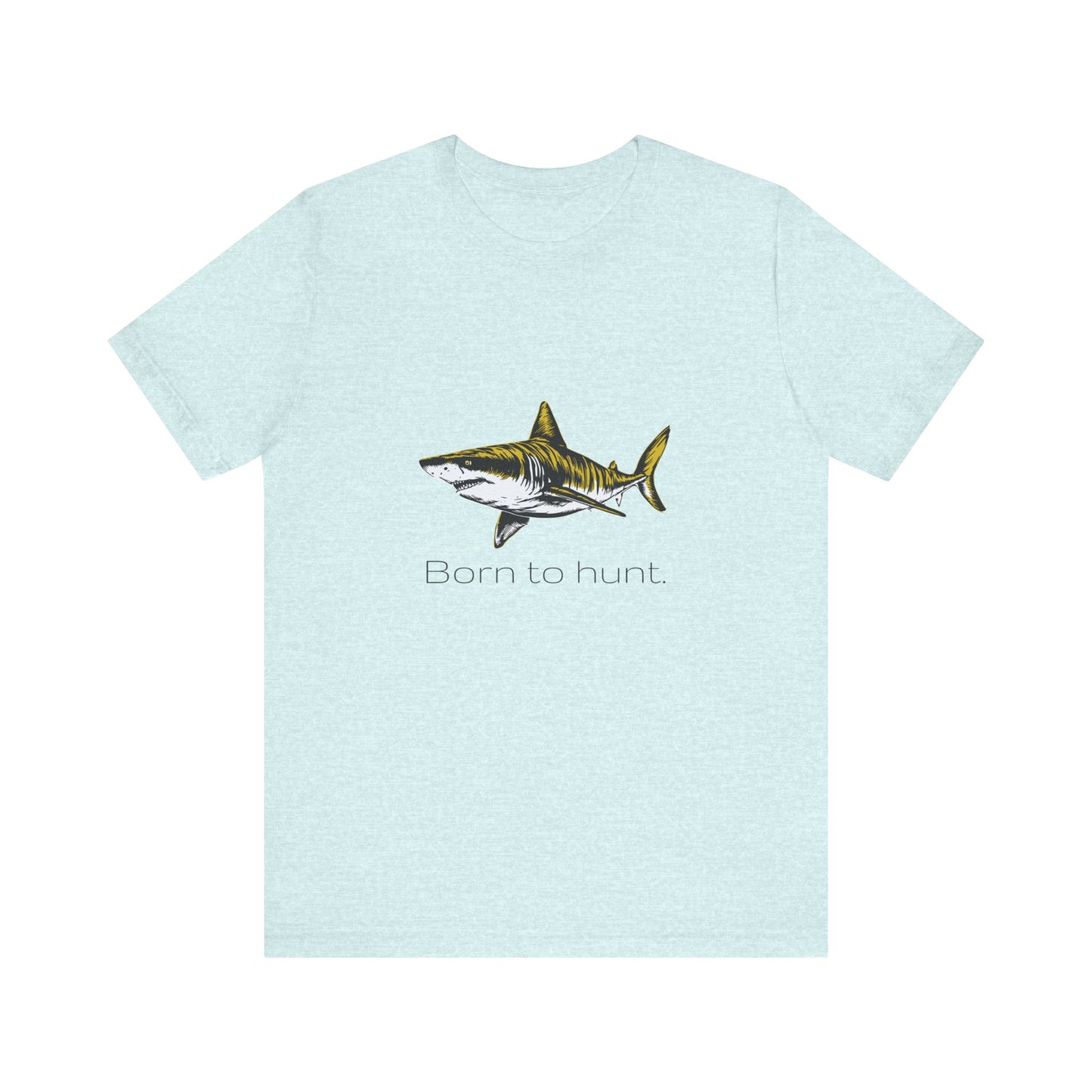 Tiger Shark "Born to Hunt" Graphic Unisex Jersey Tee