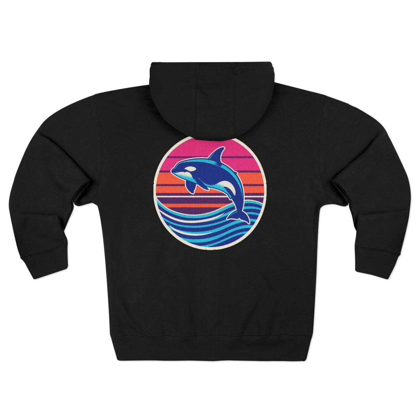 Orca Zip Hoodie — Retro Orca