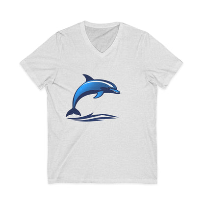 •V• Dolphin V-Neck Tee - Wave