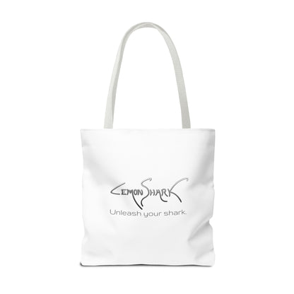 Shark Tote Bag — 'Ocean Authority' & 'Unleash Your Shark' Printed Tote