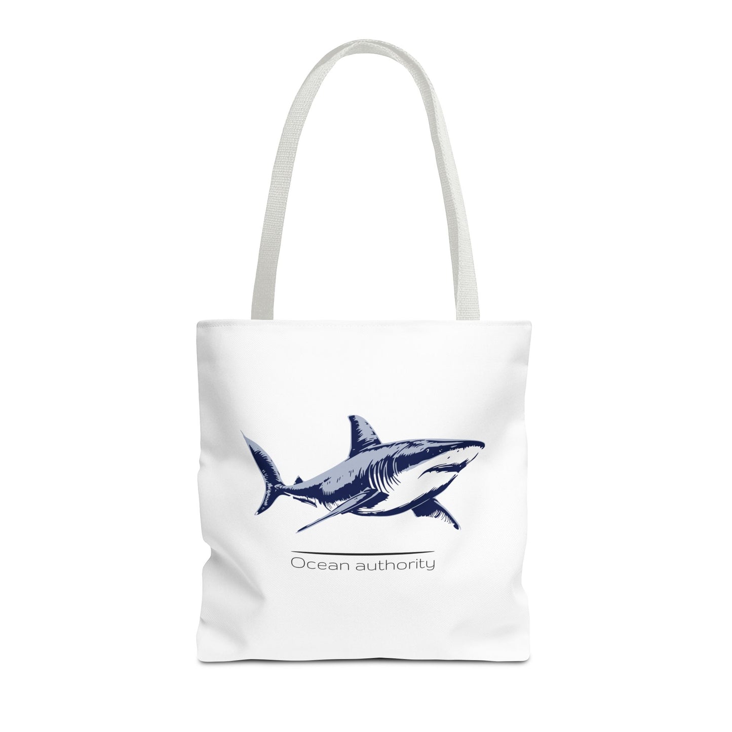 Shark Tote Bag — 'Ocean Authority' & 'Unleash Your Shark' Printed Tote