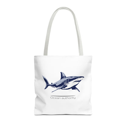 Shark Tote Bag — 'Ocean Authority' & 'Unleash Your Shark' Printed Tote