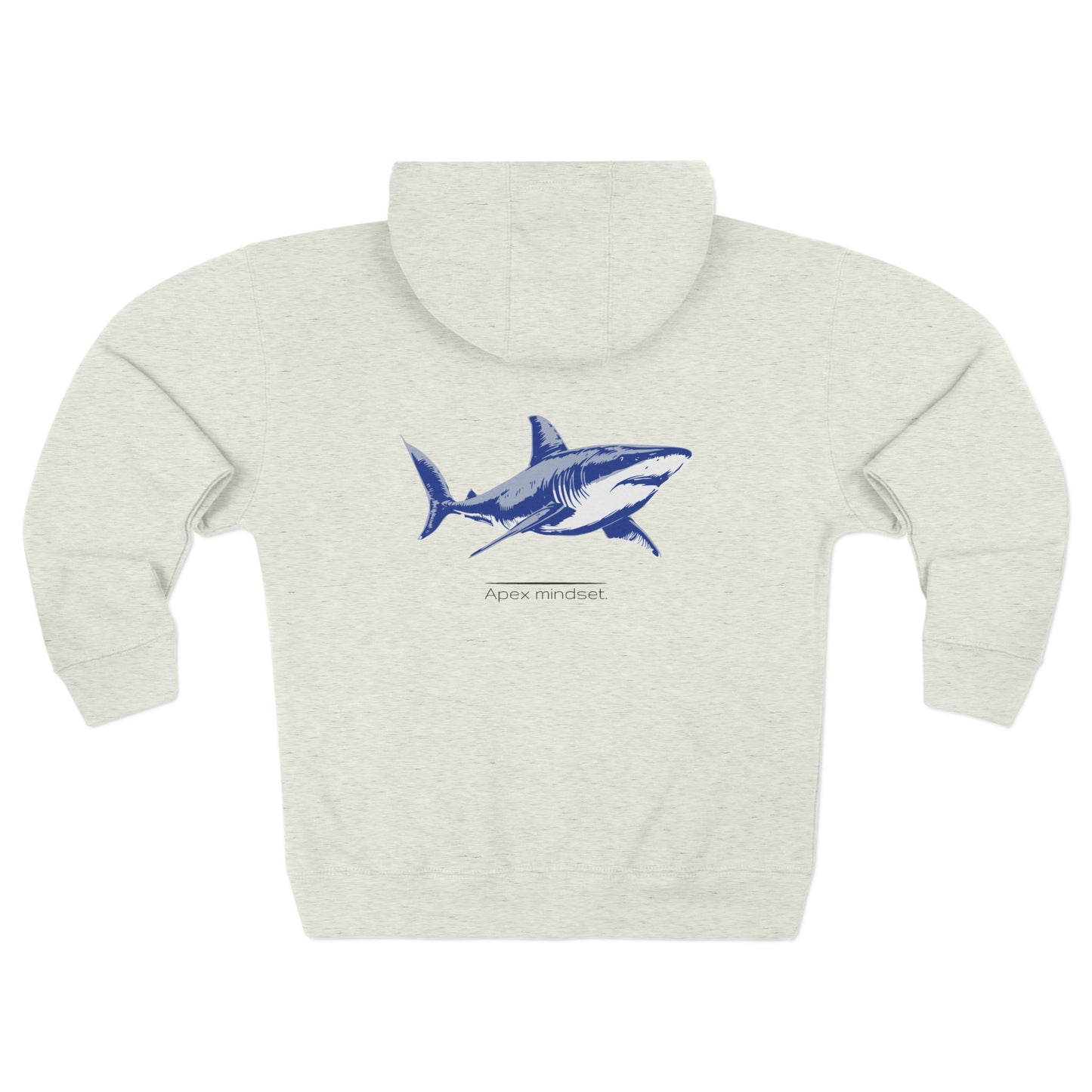 Great White Shark "Apex mindset" Graphic Unisex Comfort Zip Hoodie