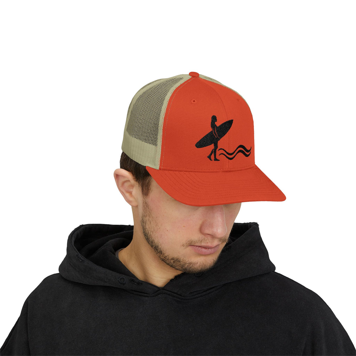 Surfer Silhouette Snapback Hat