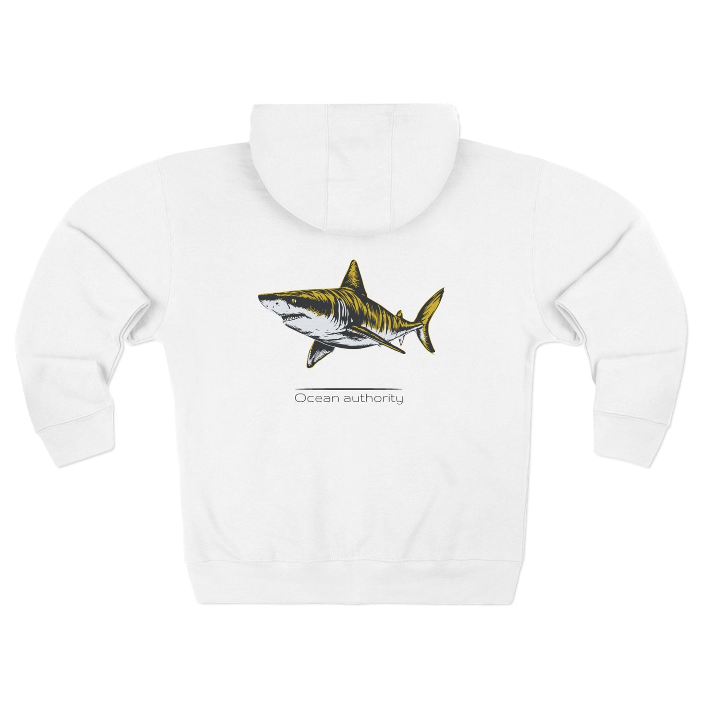 Tiger Shark "Ocean authority" Graphic Unisex Comfort Zip Hoodie