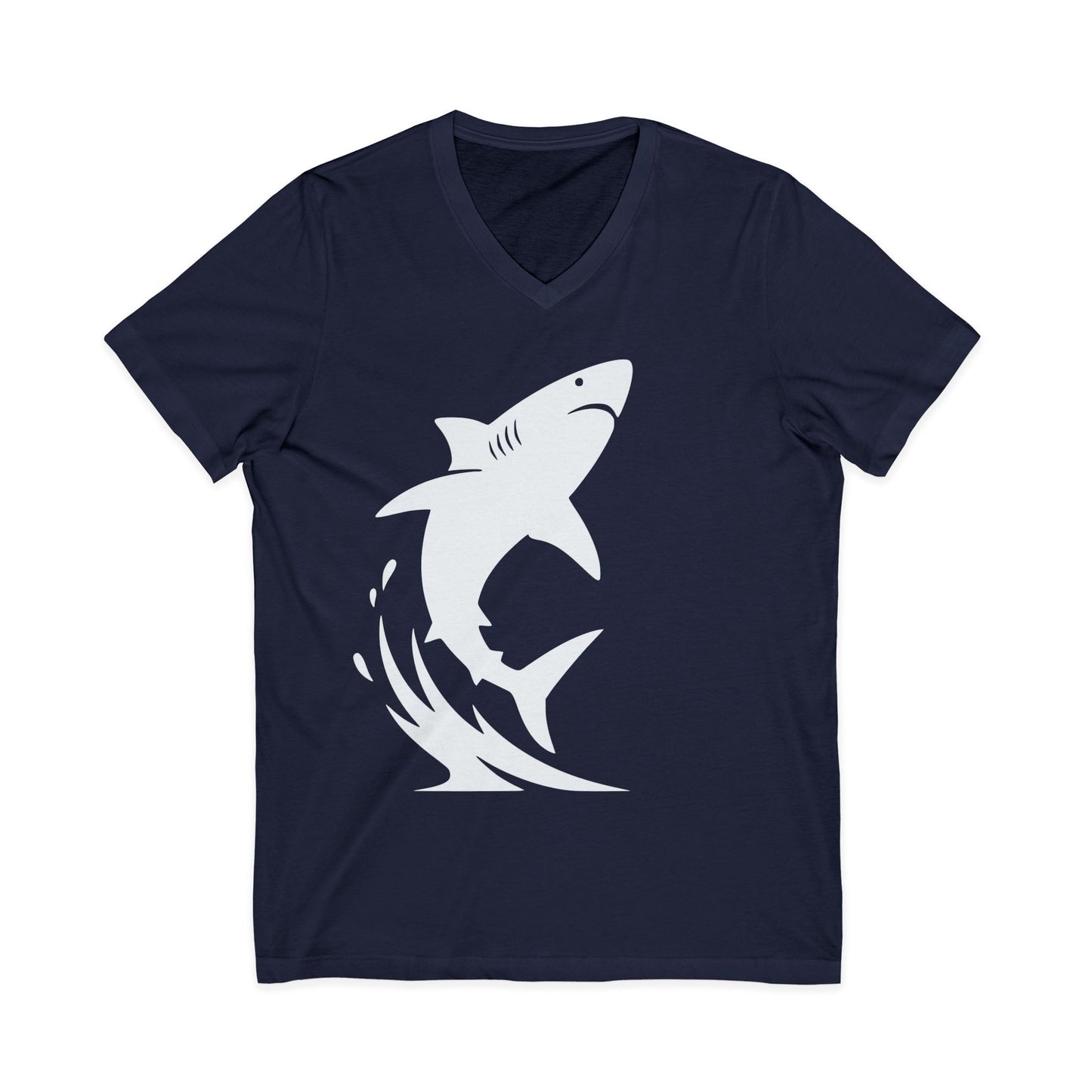 •V• Shark V-Neck Tee - Breach White