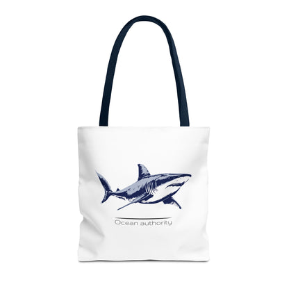 Shark Tote Bag — 'Ocean Authority' & 'Unleash Your Shark' Printed Tote