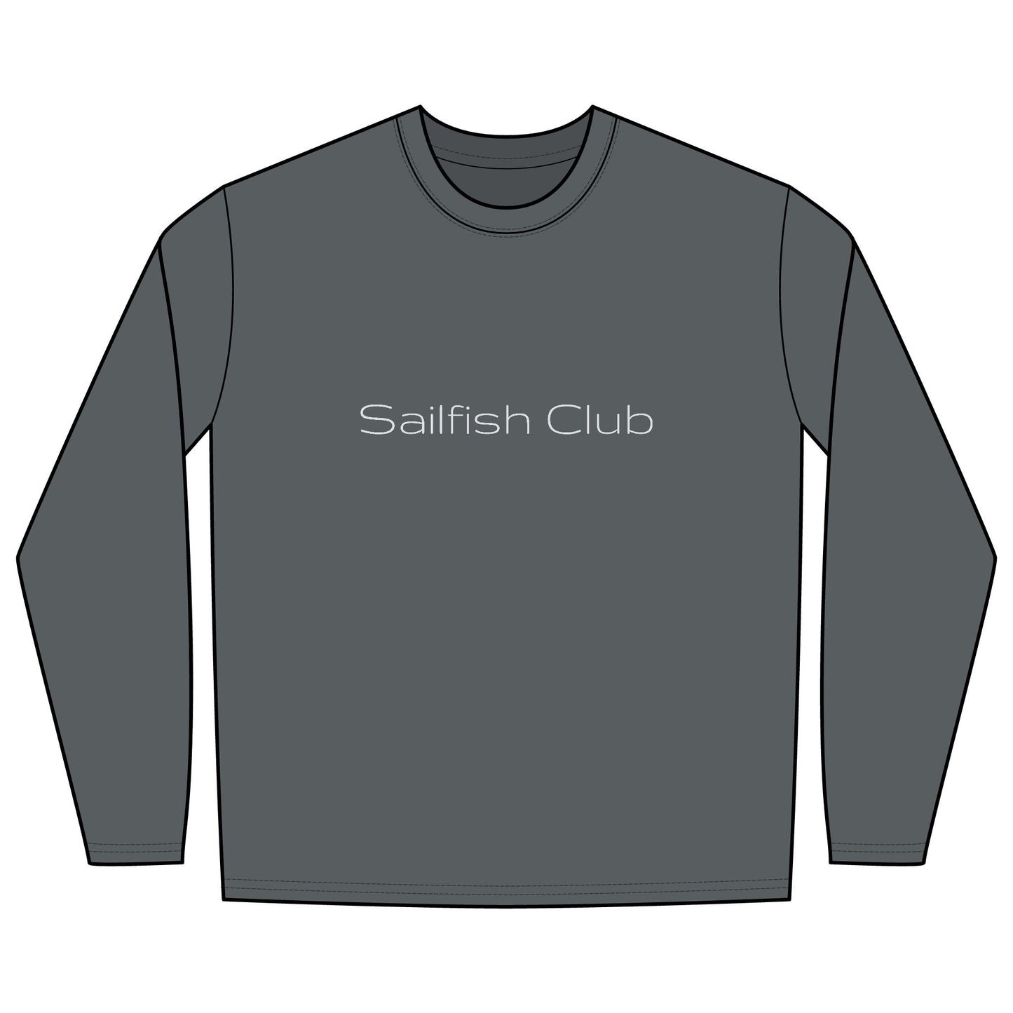 Rash Guard – Sailfish Club (Back Image, Front Text)