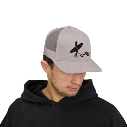 Surfer Silhouette Snapback Hat