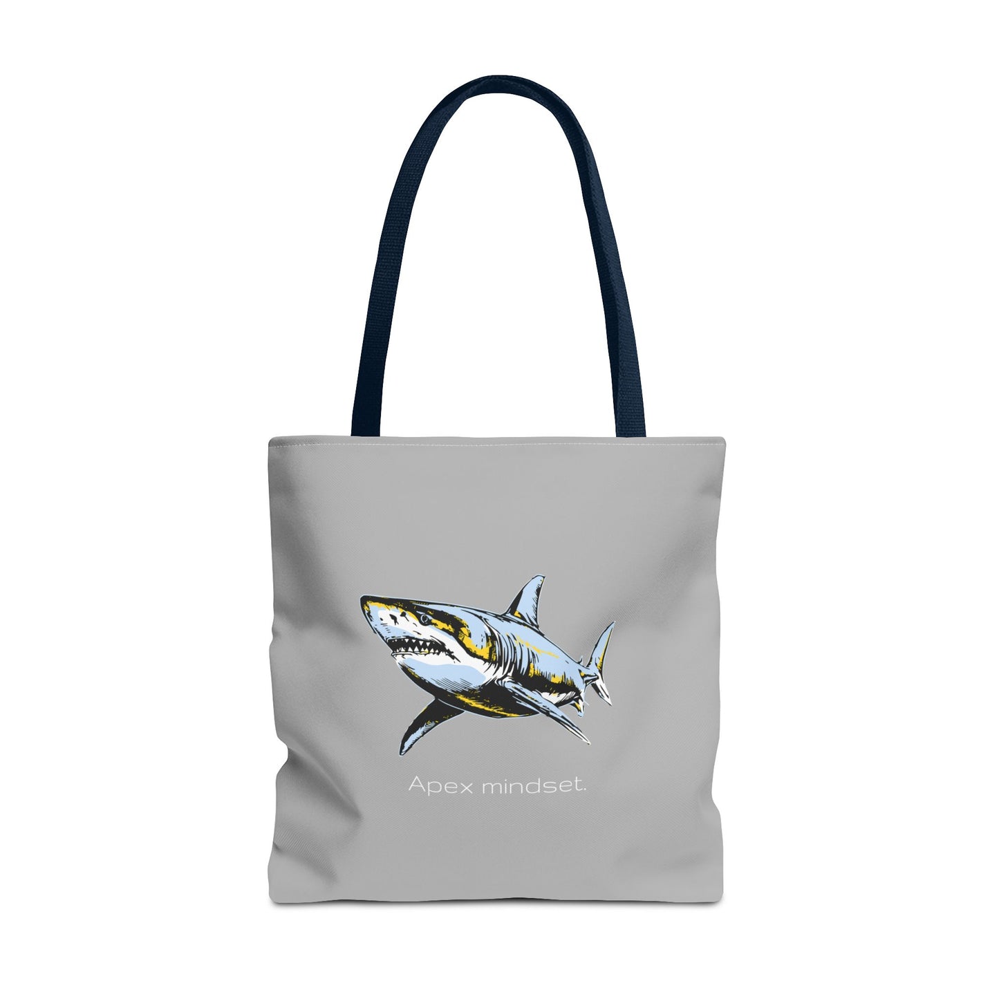 Shark Tote Bag - "Apex Mindset" Graphic Ocean Shopper