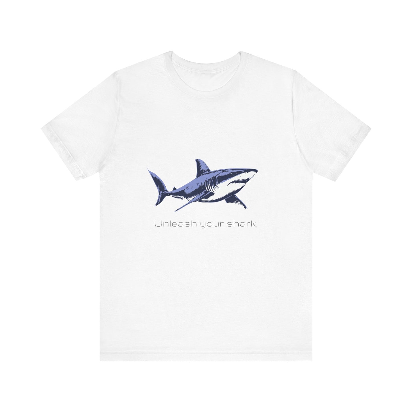Great White Shark "Unleash your shark" Graphic Unisex Jersey Tee
