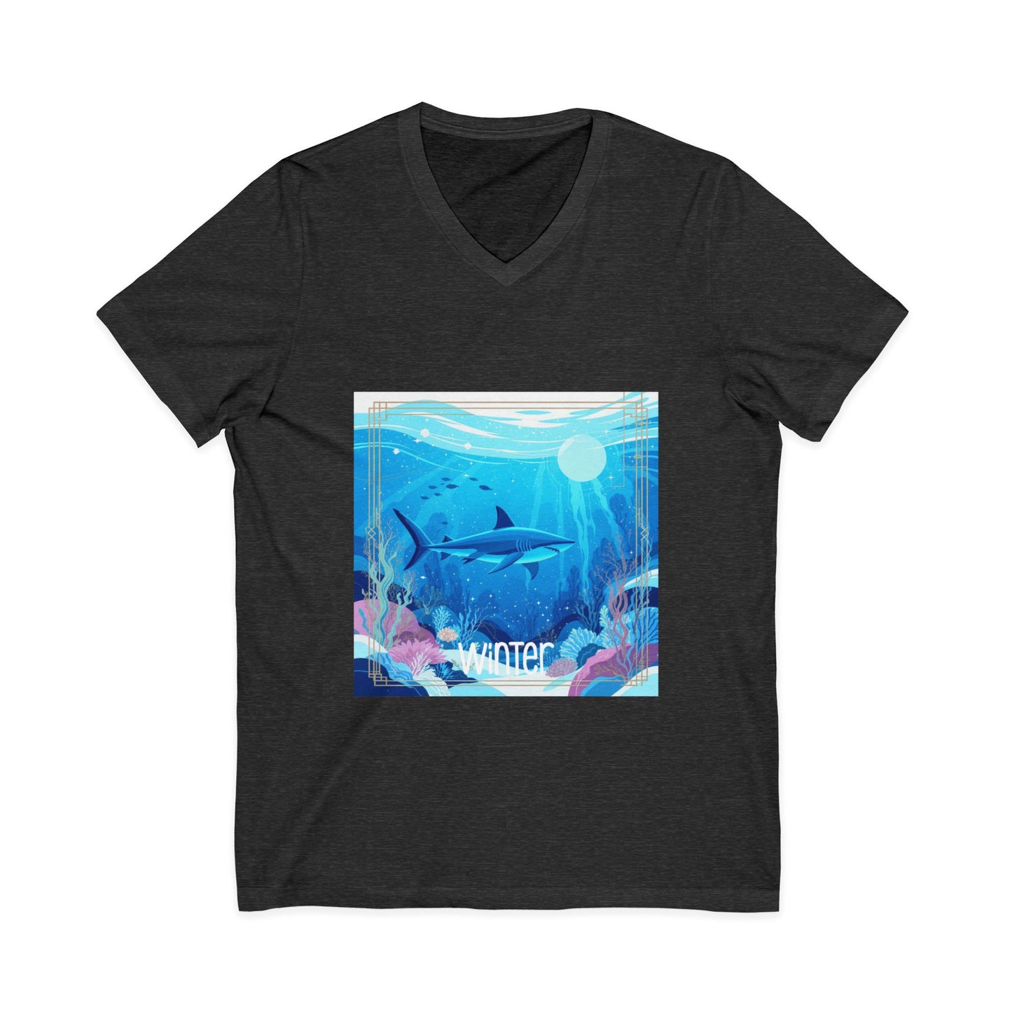 •V• Shark V-Neck Tee - Ocean Seasons 1 Winter