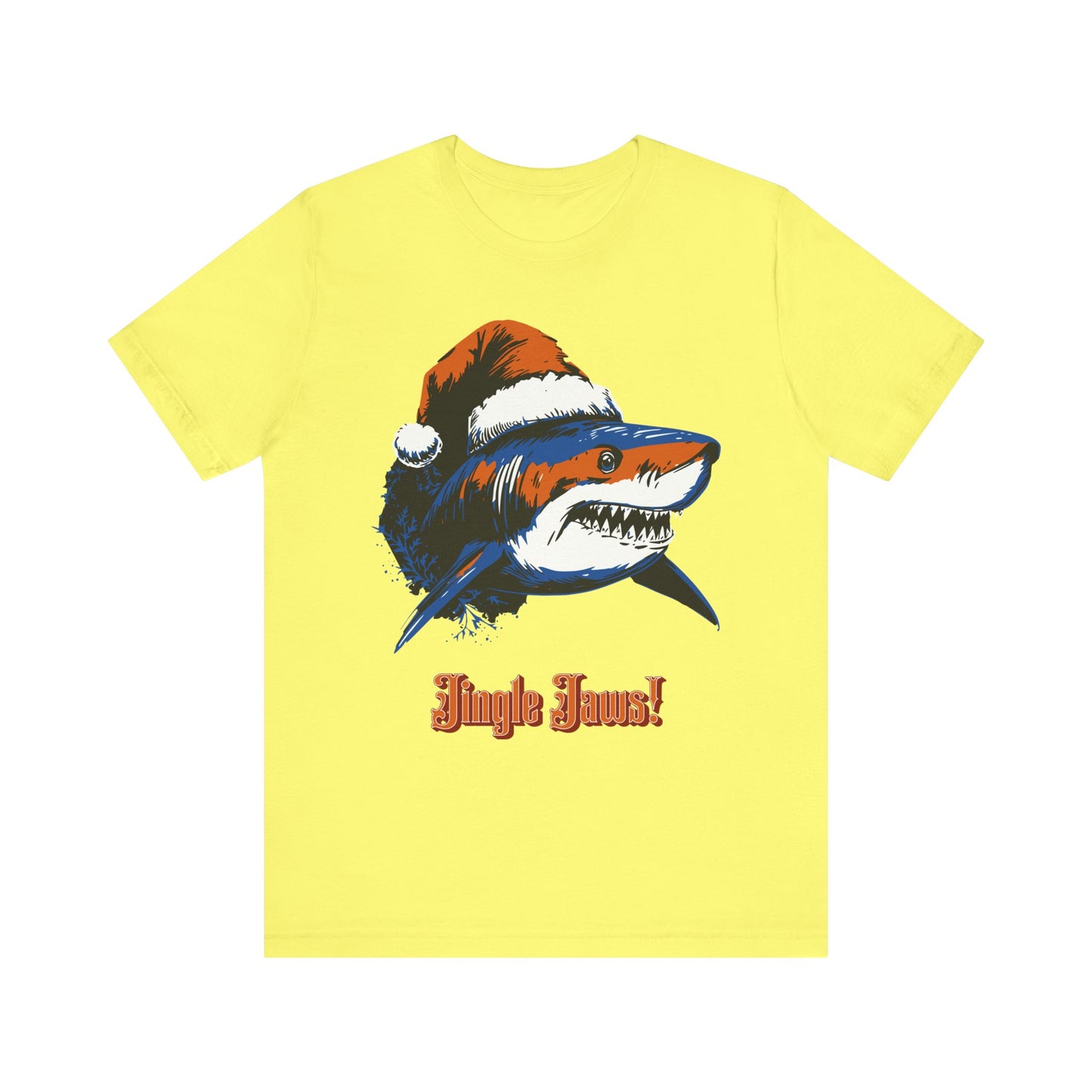 Christmas Shark Tee - Jingle Jaws Graphic Unisex Jersey Tee