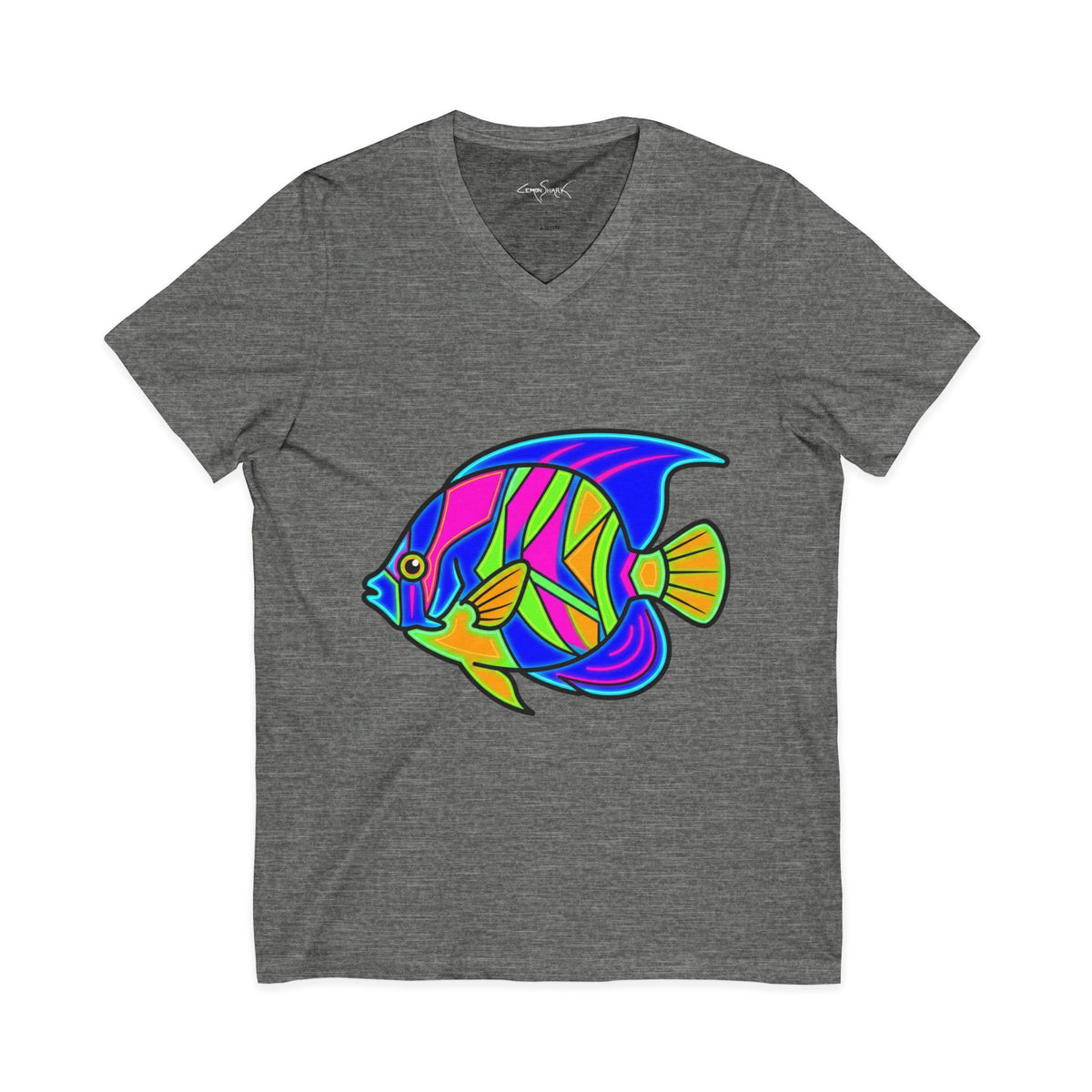 Neon Angelfish V-Neck Tee - Solo