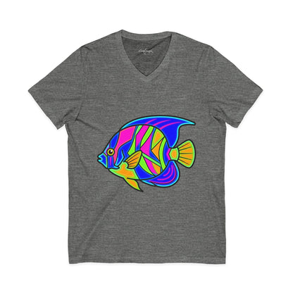 Neon Angelfish V-Neck Tee - Solo