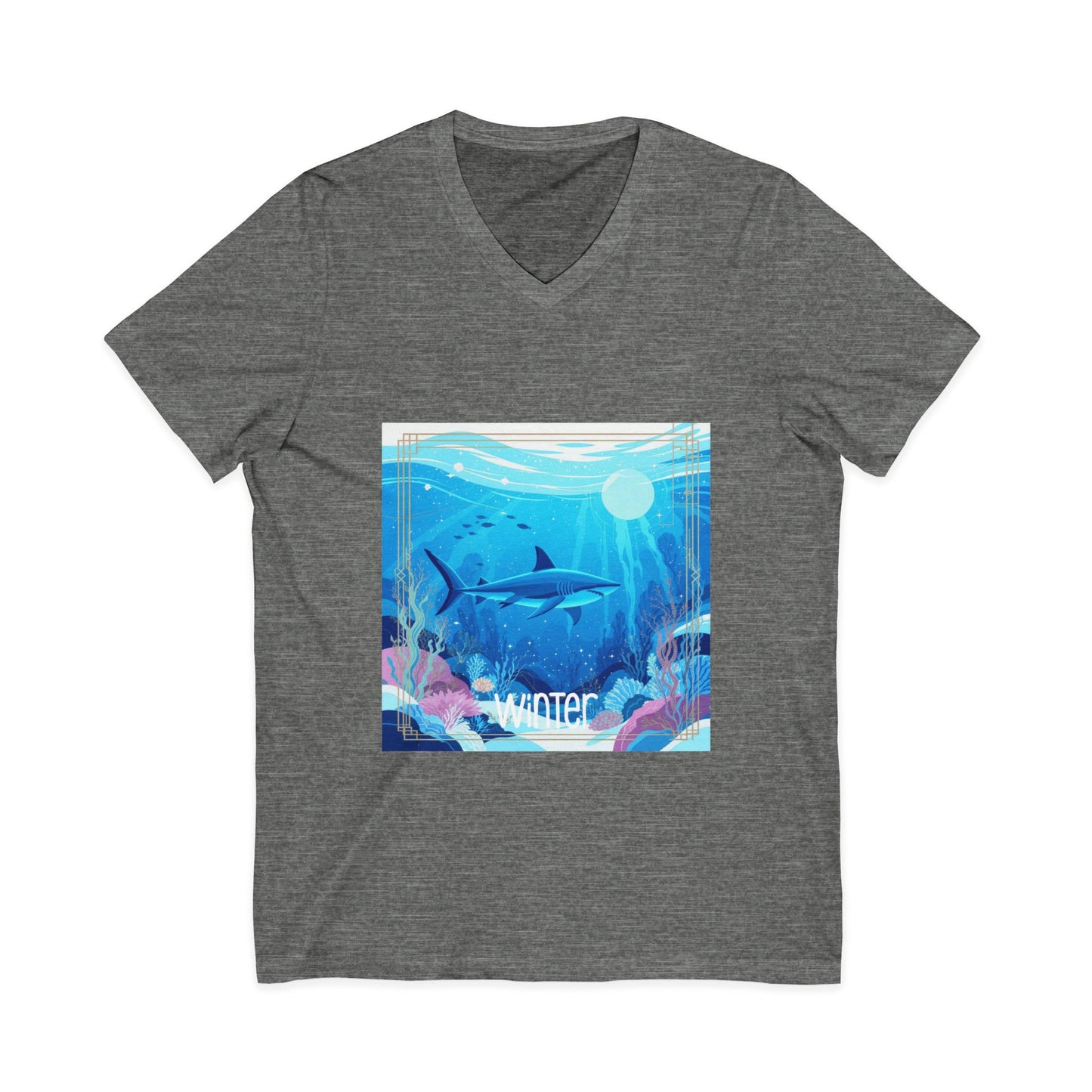 •V• Shark V-Neck Tee - Ocean Seasons 1 Winter