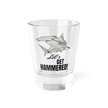 Hammerhead Shark Shot Glass – “Let’s Get Hammered!” 1.5oz Party Shooter