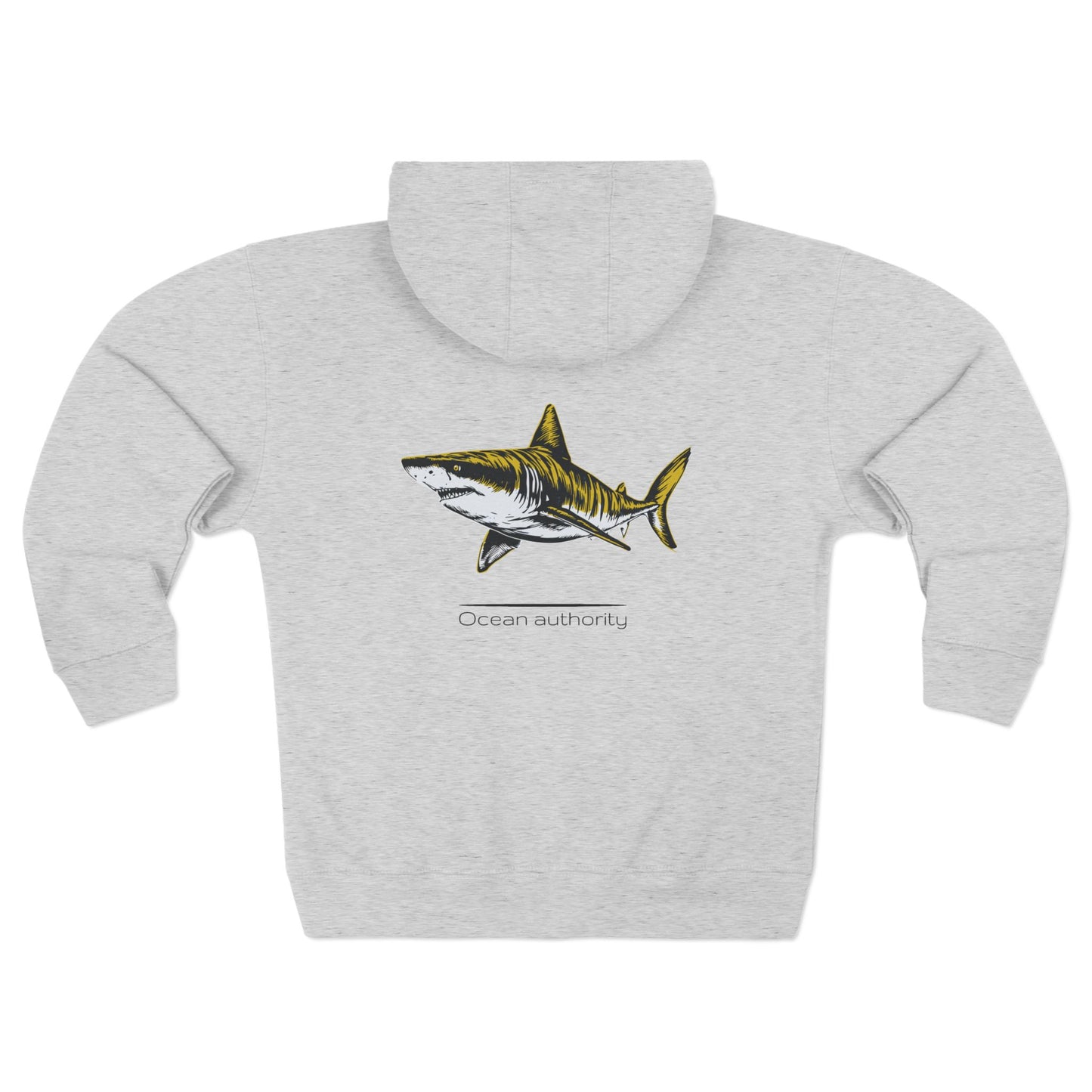 Tiger Shark "Ocean authority" Graphic Unisex Comfort Zip Hoodie