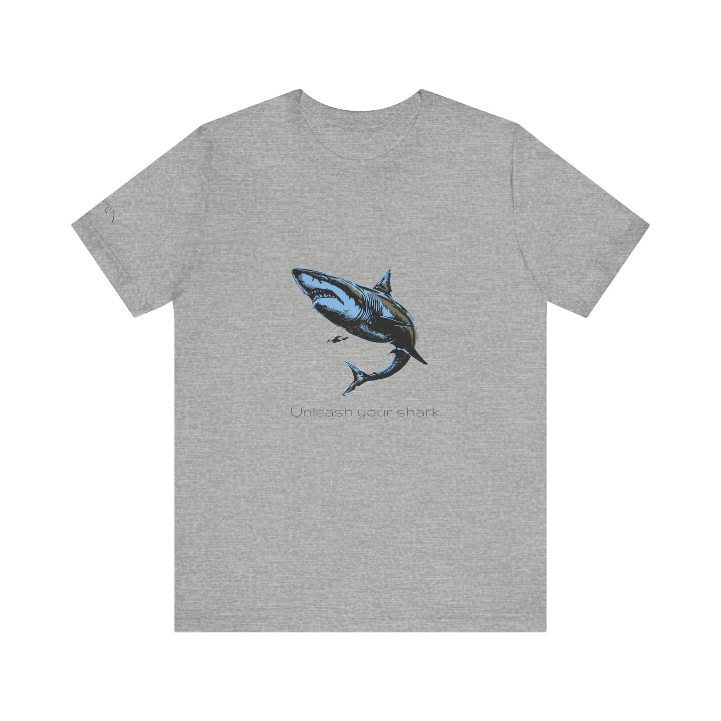 Great White Shark "Unleash your shark" Graphic Unisex Jersey Tee