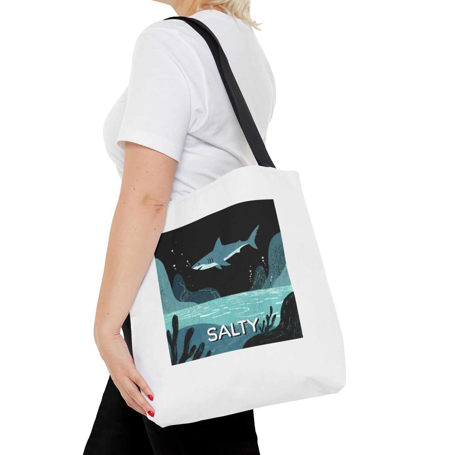 Shark Tote Bag - "Salty"