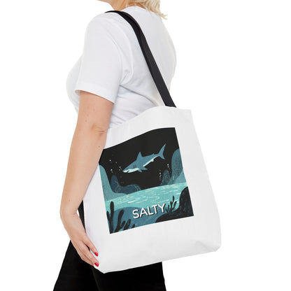 Shark Tote Bag - "Salty"