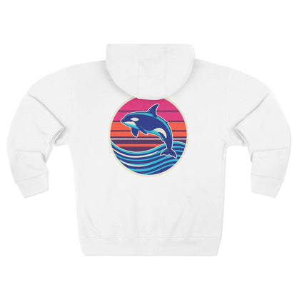 Orca Zip Hoodie — Retro Orca