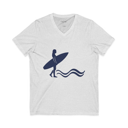 •V• Surfer V-Neck Tee - Silhouette