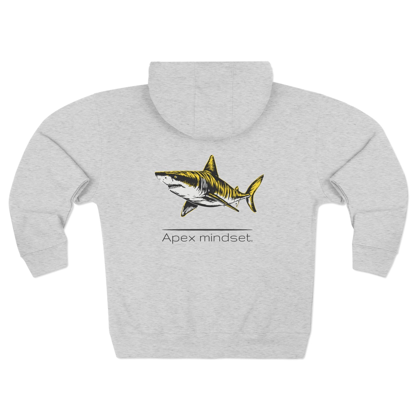 Tiger Shark "Apex mindset" Graphic Unisex Comfort Zip Hoodie