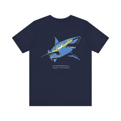 Blue Shark Tee - Apex Mindset (Back Print)
