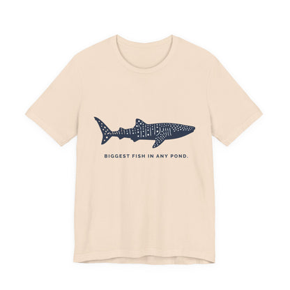 Shark Tee –  Whale Shark Silhouette "Biggest Fish In Any Pond"