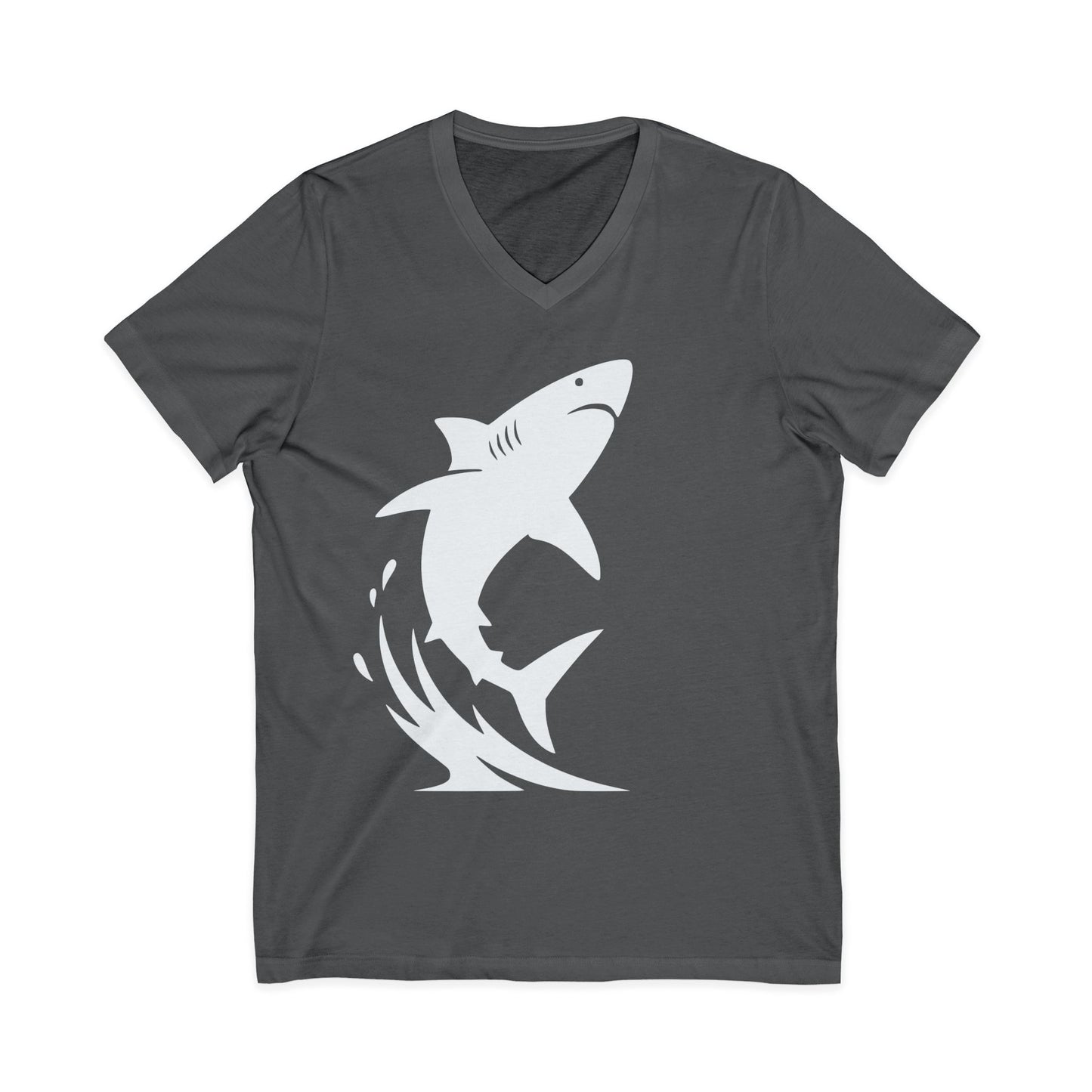 •V• Shark V-Neck Tee - Breach White