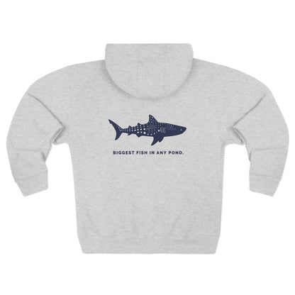 Shark Zip Hoodie - Biggest Fish In Any Pond