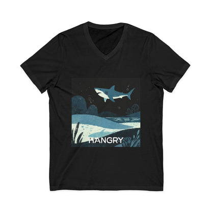 •V• Shark V-Neck Tee - Hangry